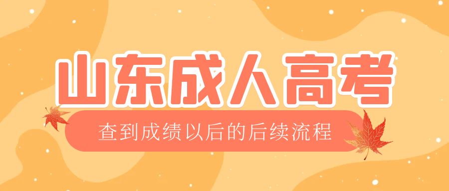 济南成考查完成绩以后做什么，济南成考网